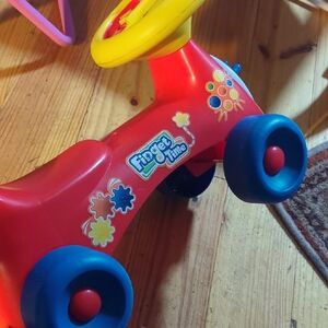 Red and Blue Kids Ride-On Toy
